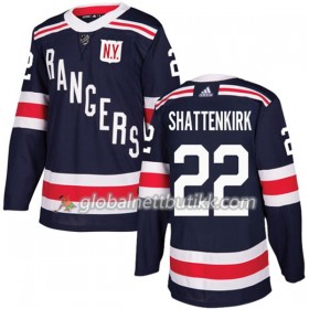 New York Rangers Hockeydrakt Kevin Shattenkirk 22 2017-2018 2018 Winter Classic Blå Adidas Authentic - Herre